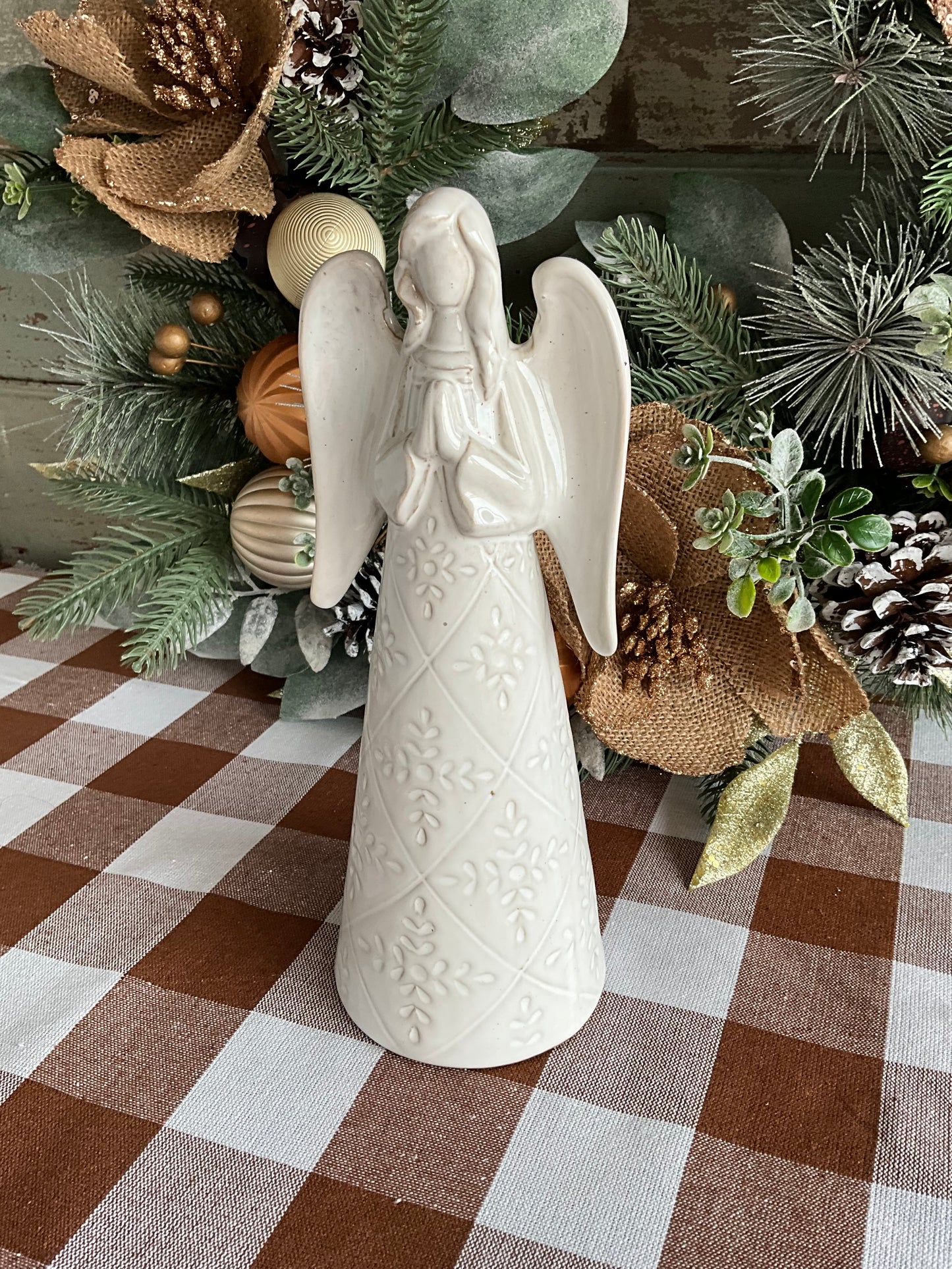 White Christmas Angel