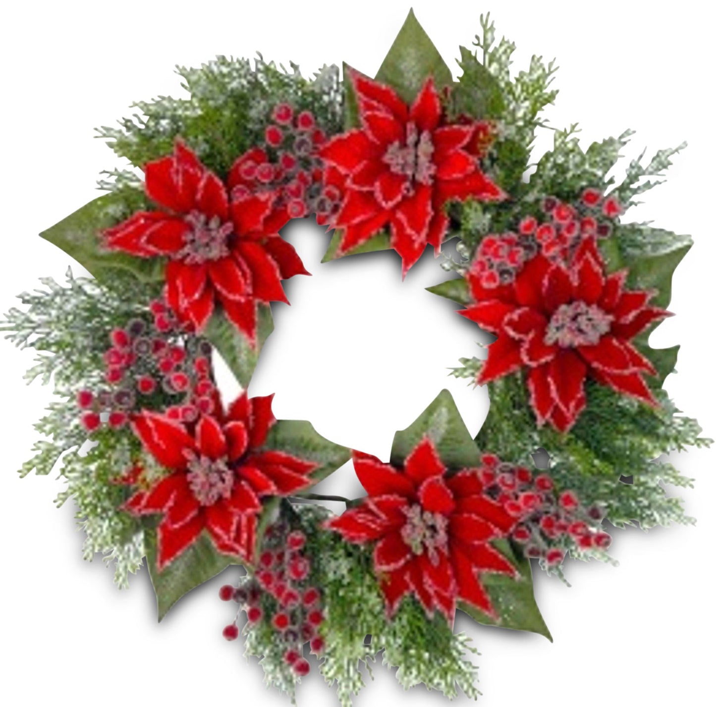 Coming Soon - Frosted Poinsettia Wreath