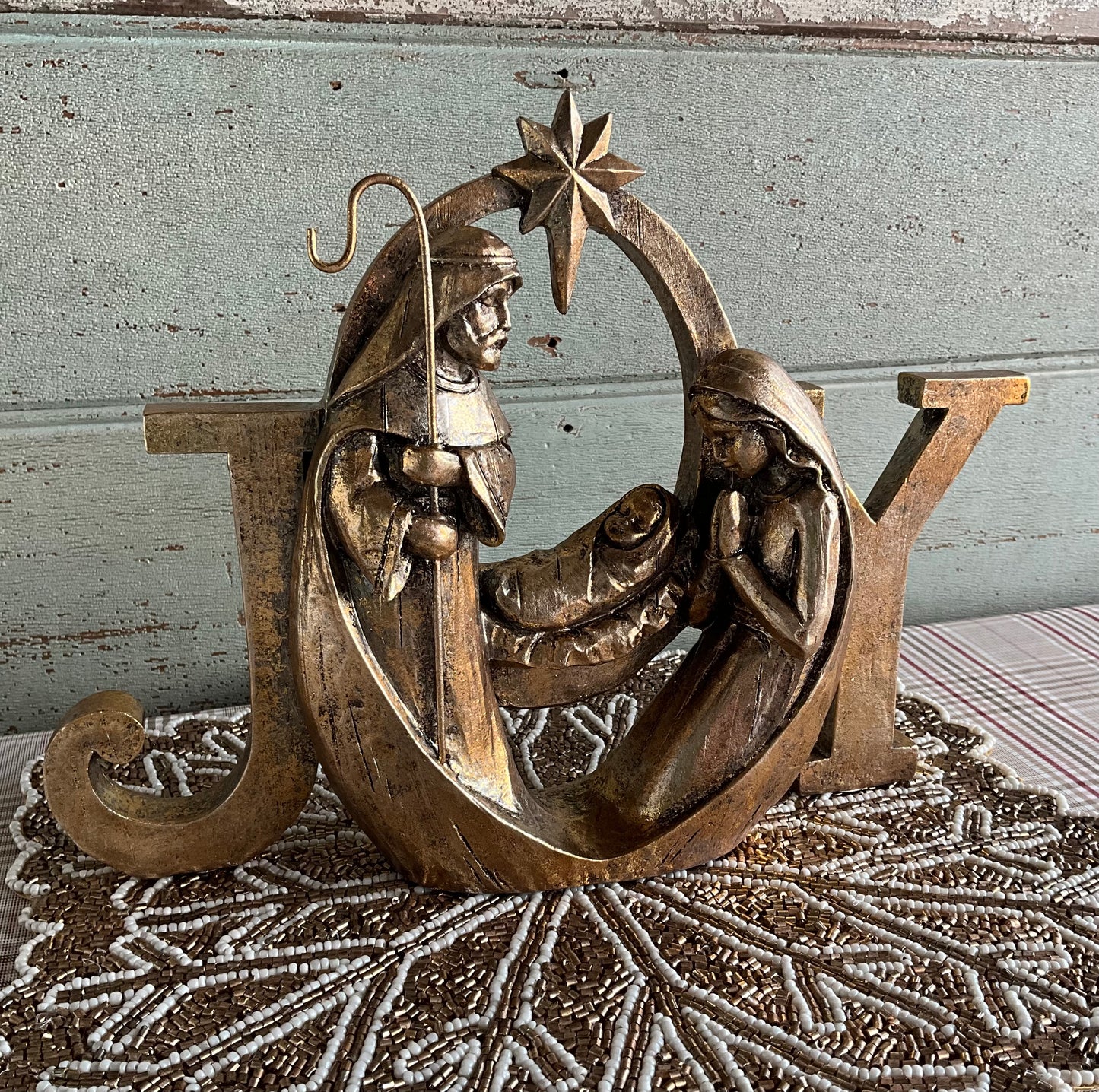 Gold Holy Family Joy