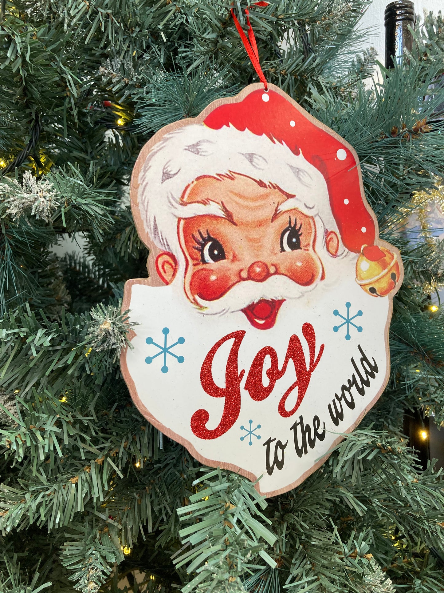 Retro Santa Sign