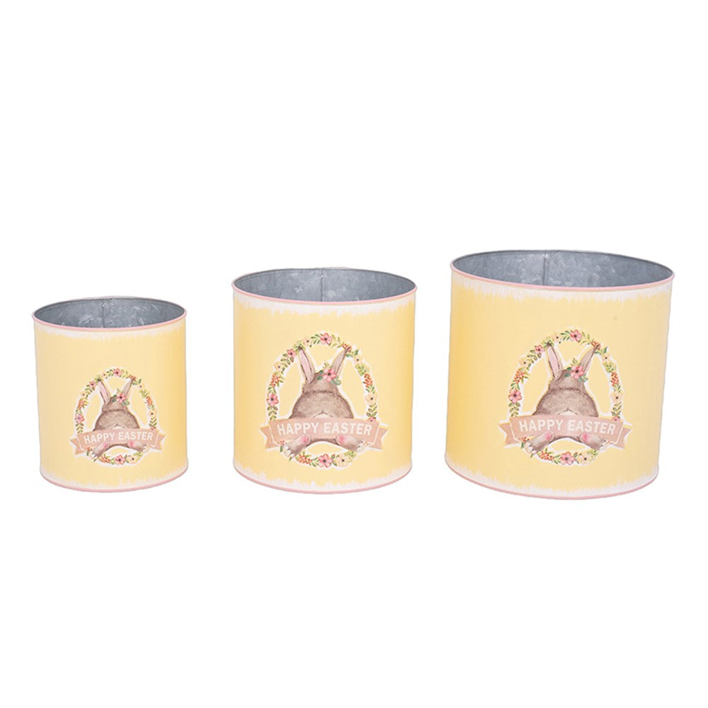 Set 3 Metal Planters