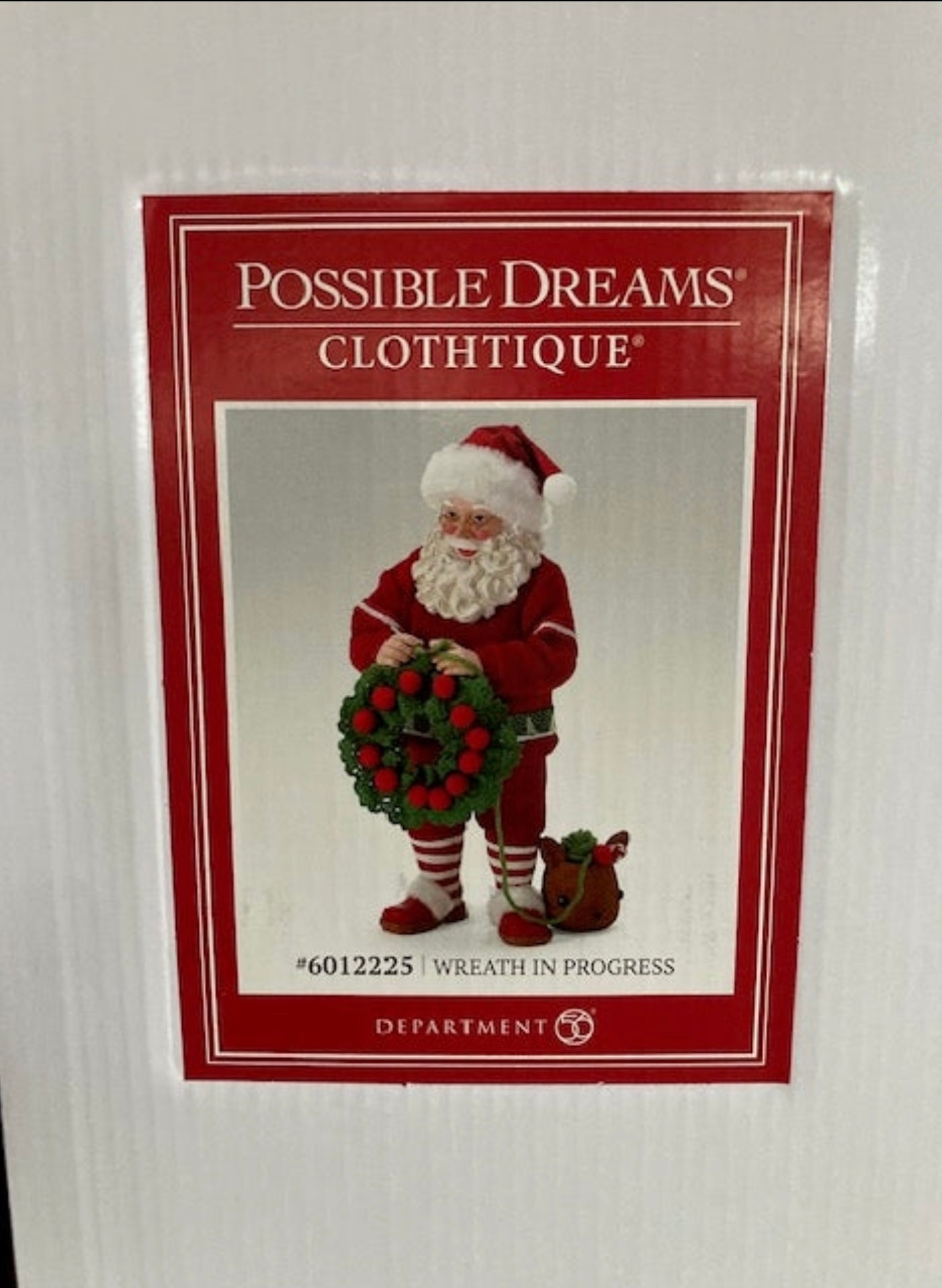 Santa Making a Wreath