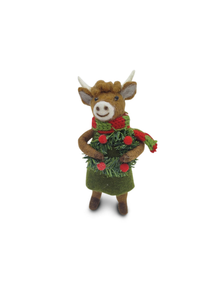 Cow with Wreath