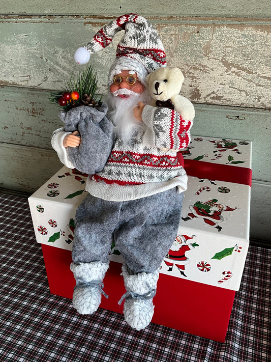 Sitting Nordic Santa