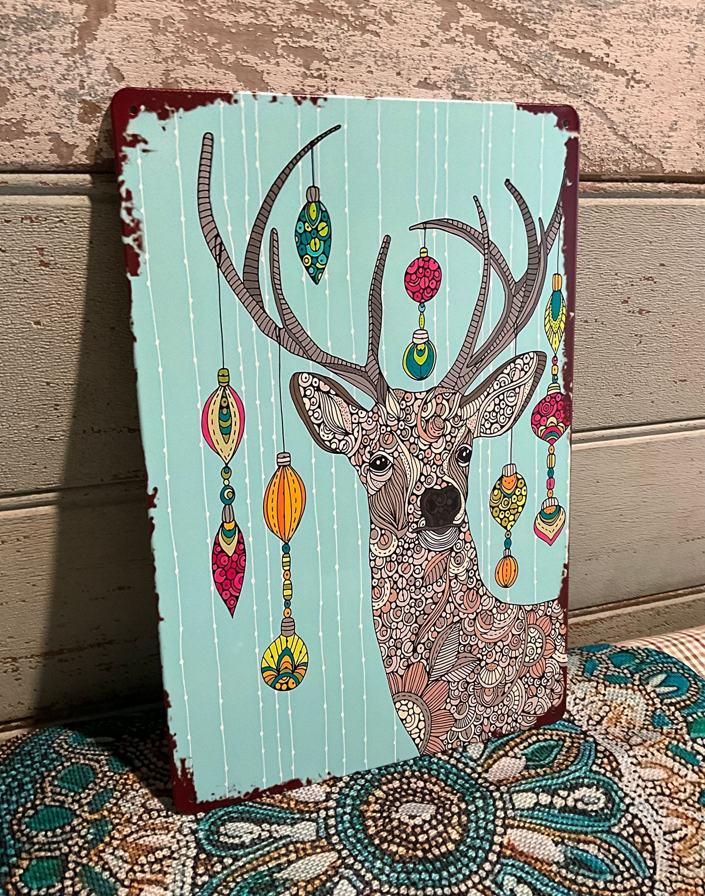 Deer Tin Sign