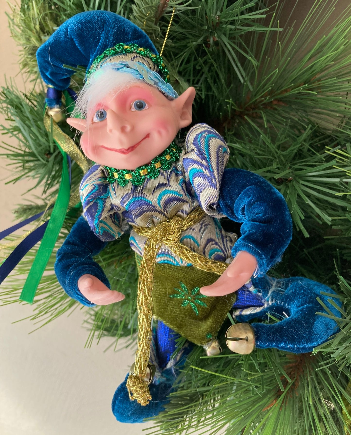 Teal Blue Mini Elf