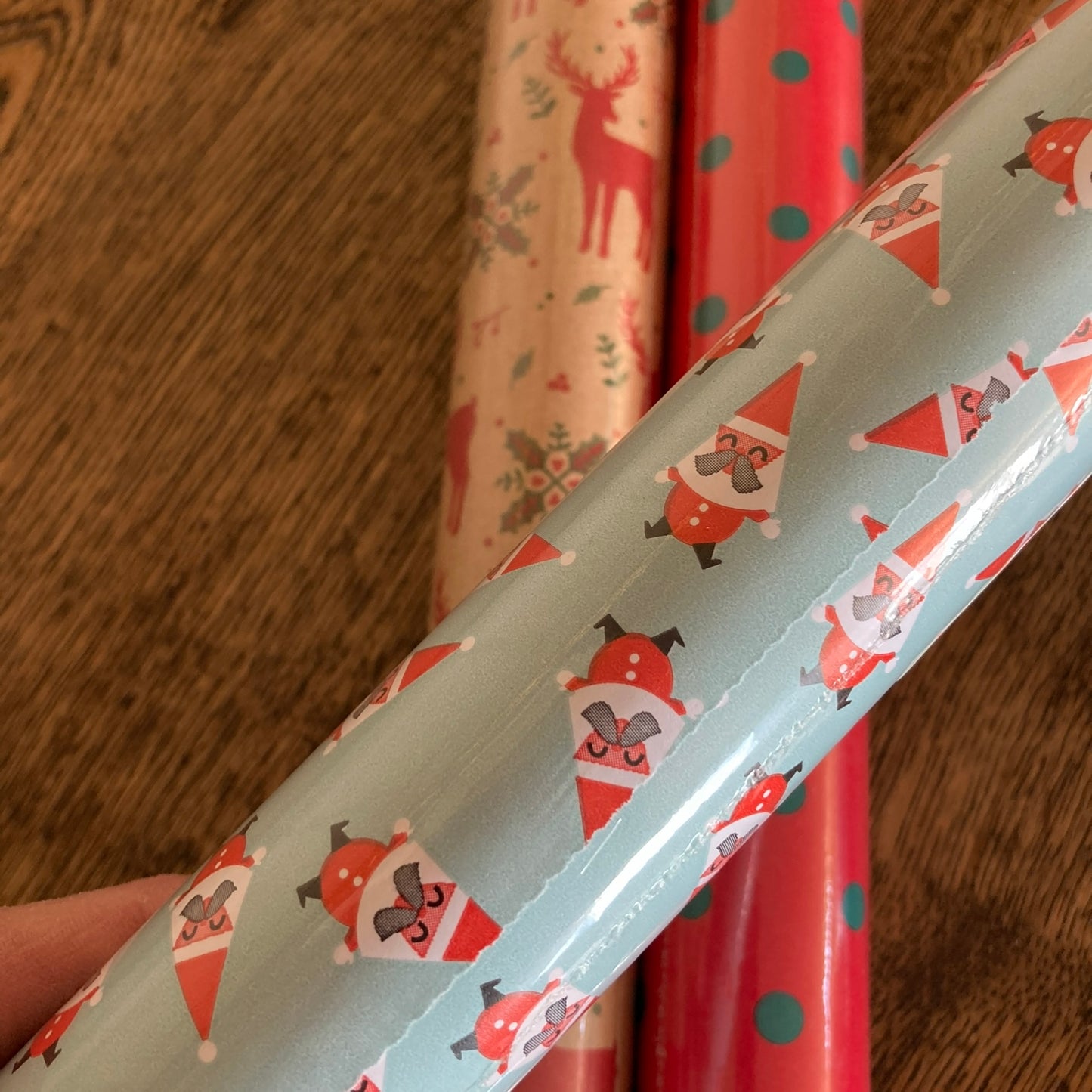 Tiny Roll Wrap Santa