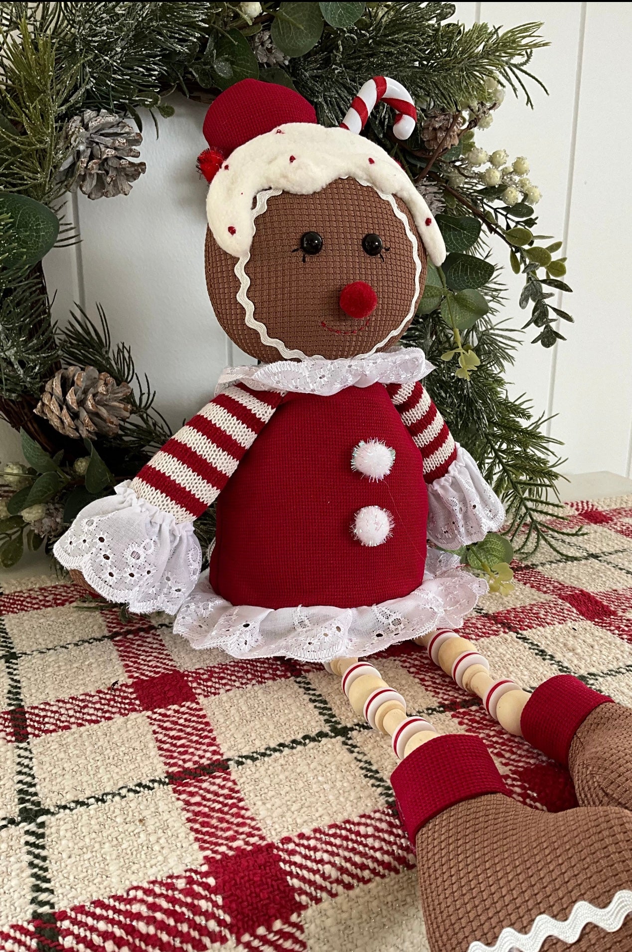 Gingerbread Girl Dangle Legs