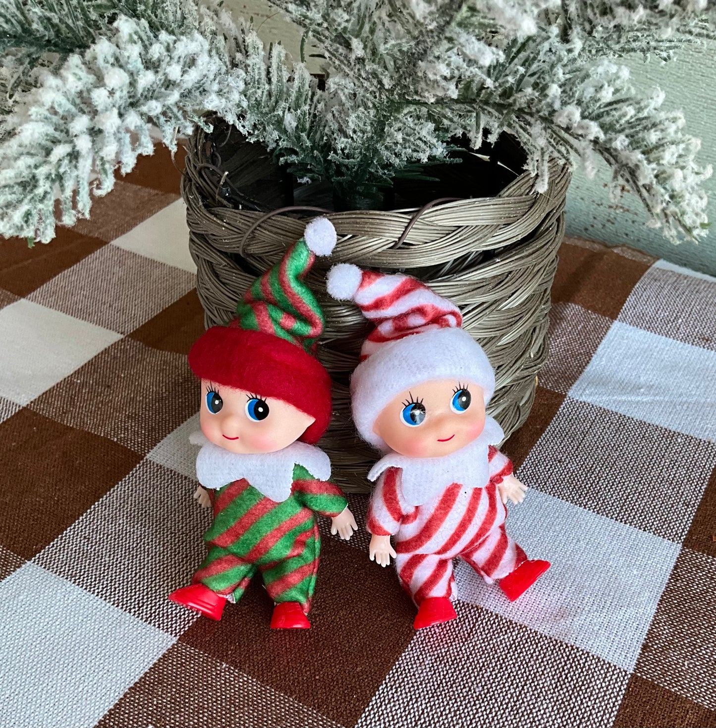 Two Mini Elf Dolls