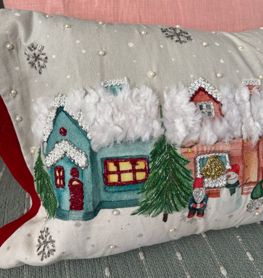 Snow Village Cushion