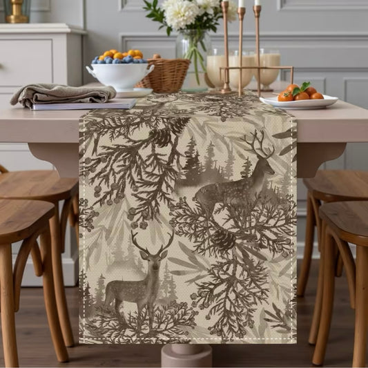 Rustic Deer Table Runner