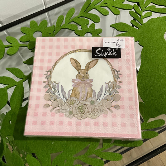 Pink Bunny Serviettes