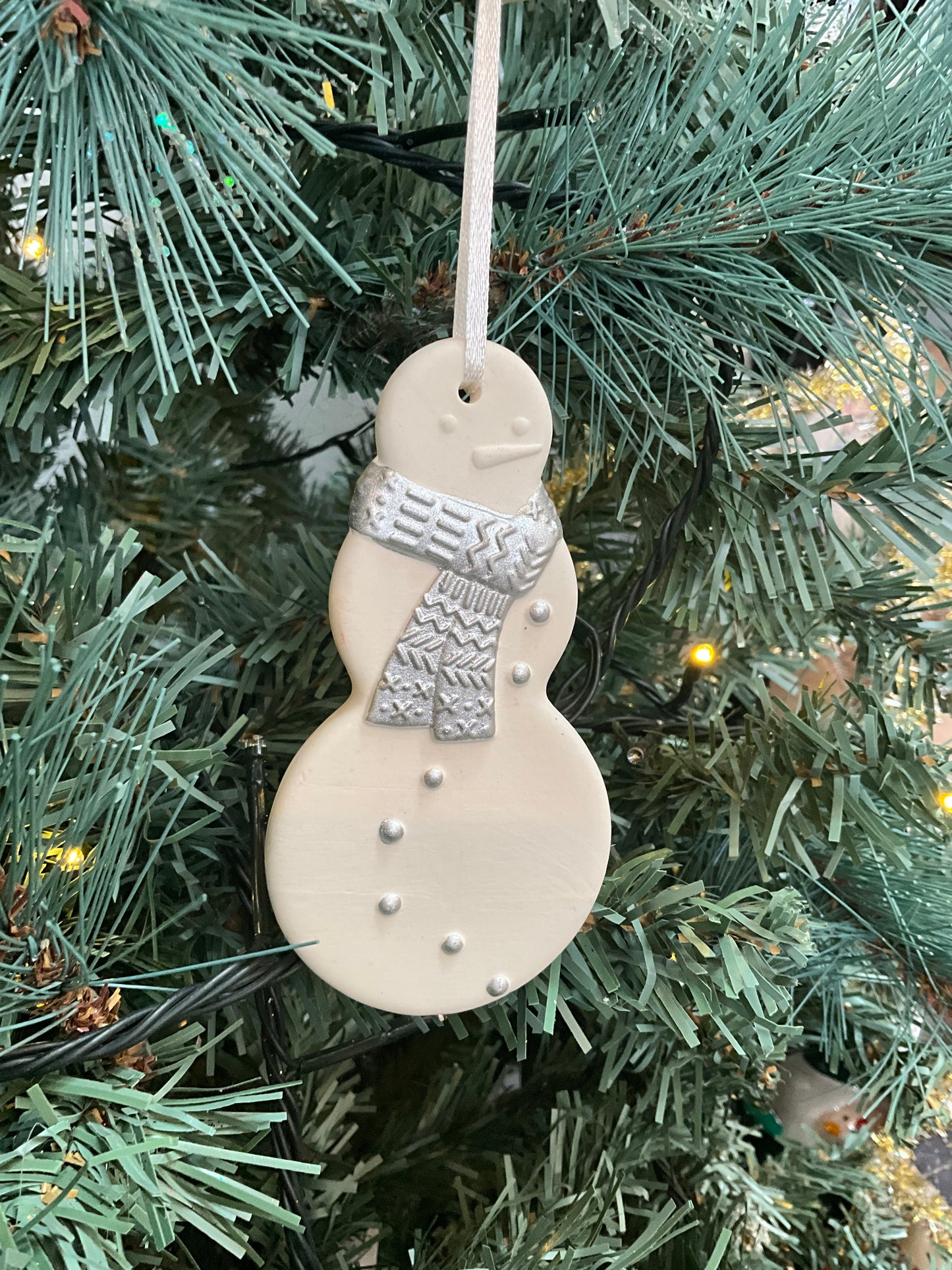 Ceramic Snowman Deco