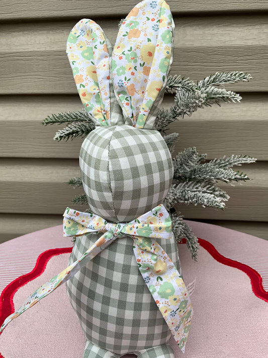 Sage Gingham Bunny