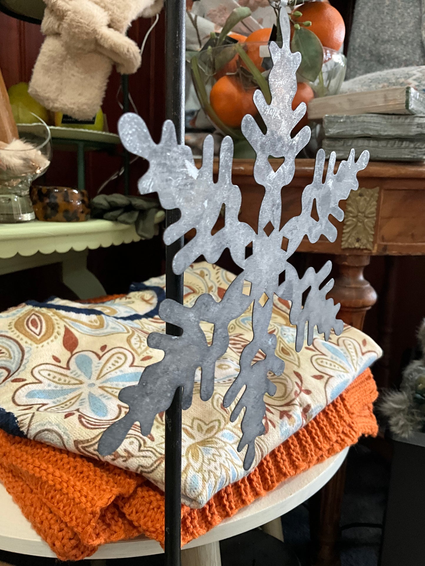 Tin Snowflake Deco