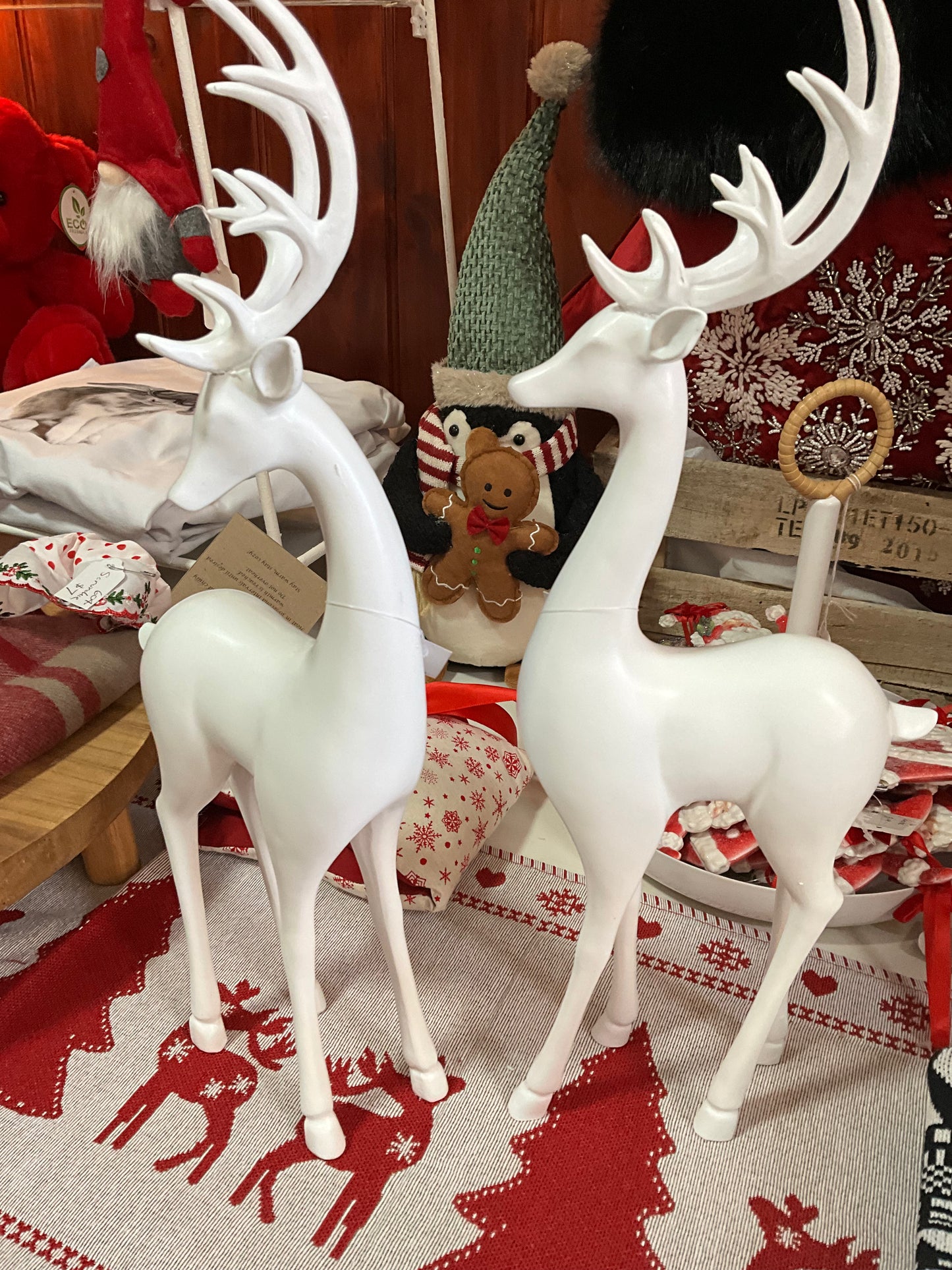 Two White Deer
