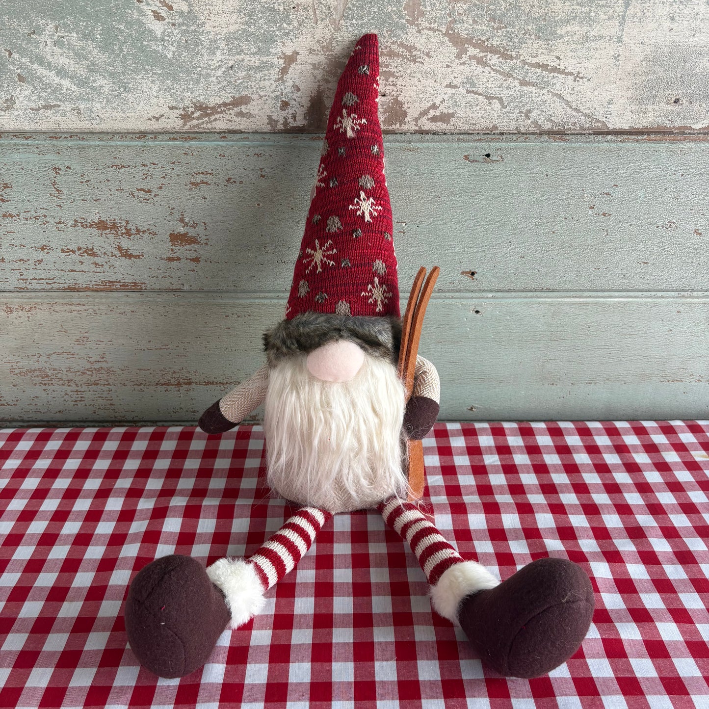 Country Gnome with Skis