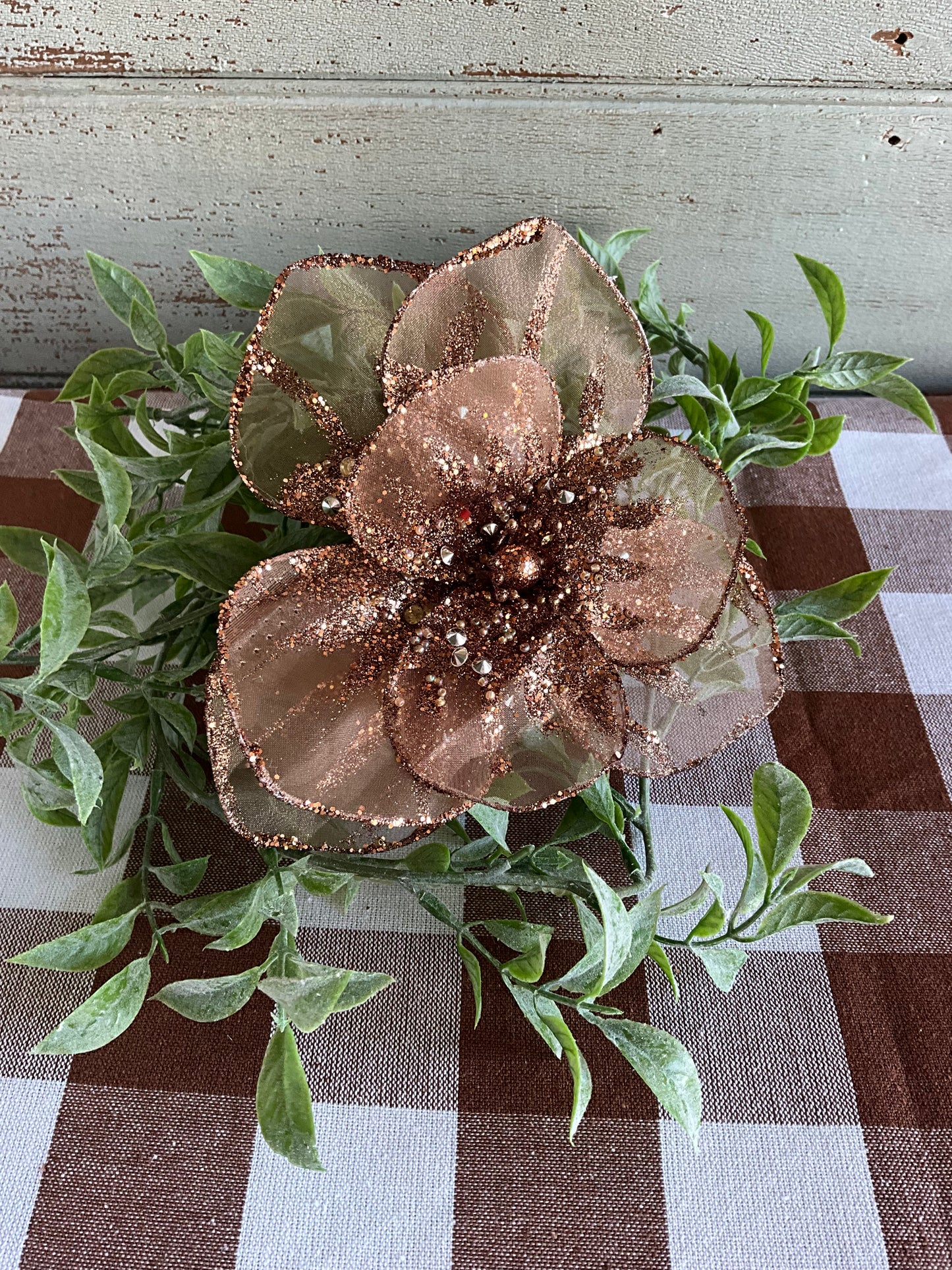 Chocolate Chiffon Flower