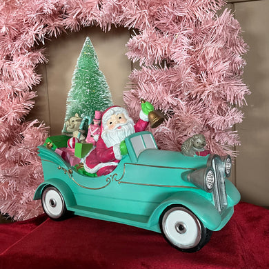 Santa in Car LED