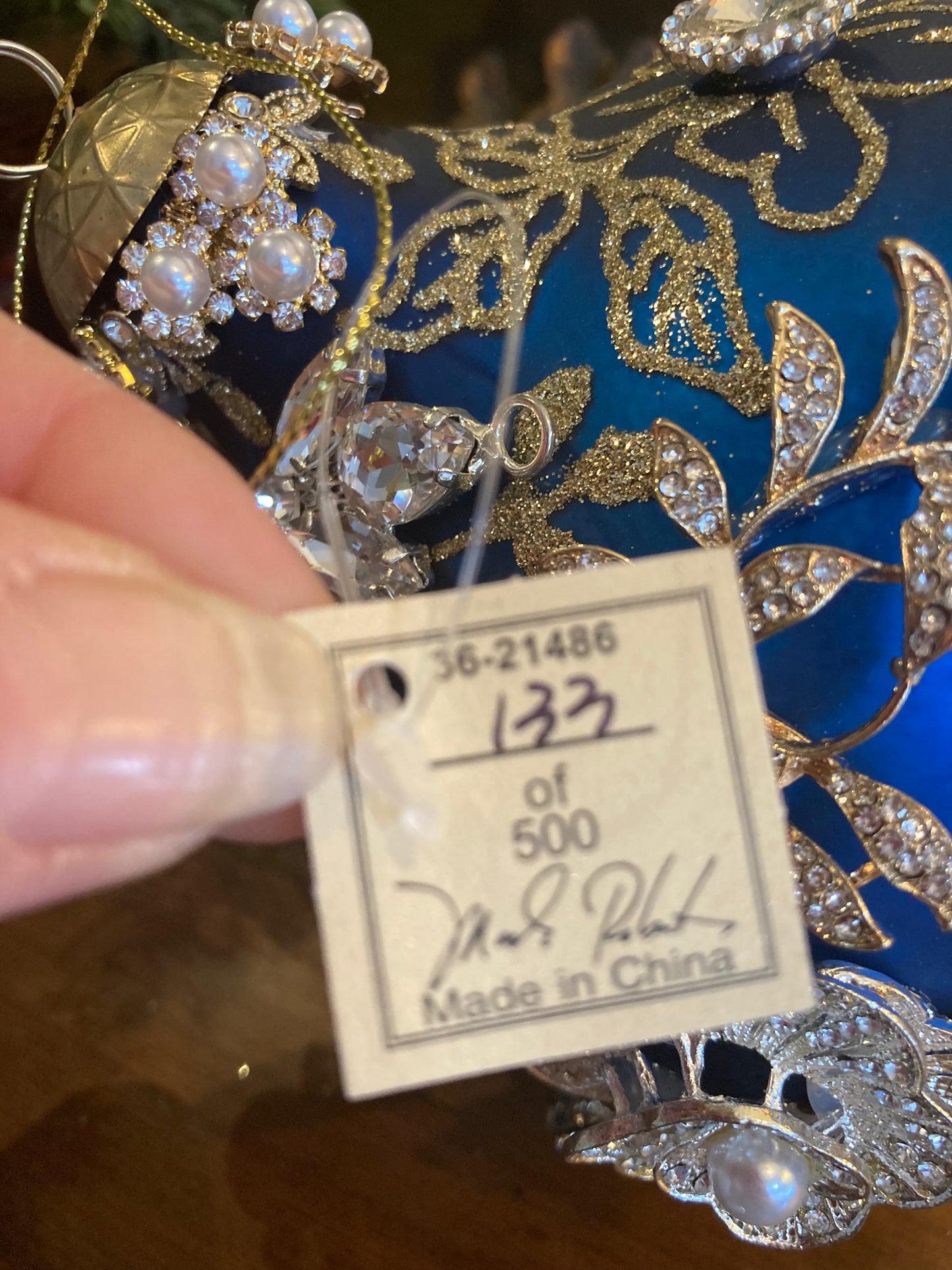 Kings Jewel Blue Finial