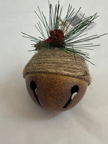 Brown Jute Jingle Bell