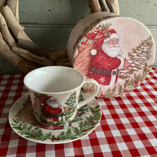 Santa Cup & Saucer