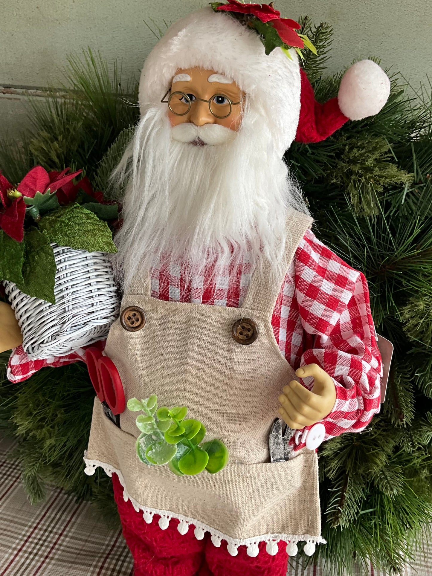 Gingham Santa RAZ