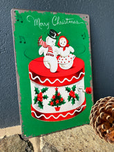 Load image into Gallery viewer, Vintage Snowman Sign