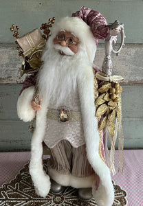 Mauve Musical Santa