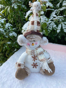 White Brown Snowman