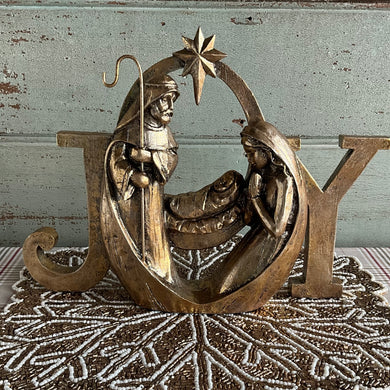 Gold Holy Family Joy