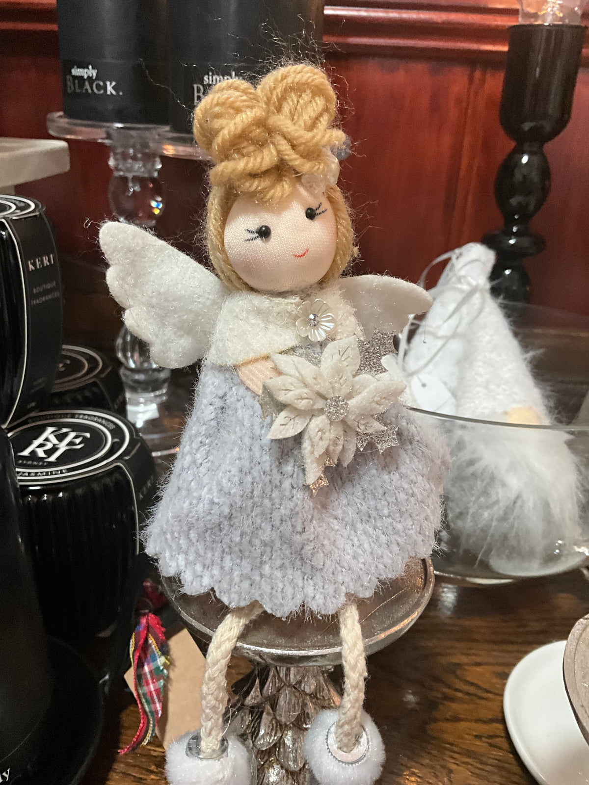 Sitting Grey Snow Angel