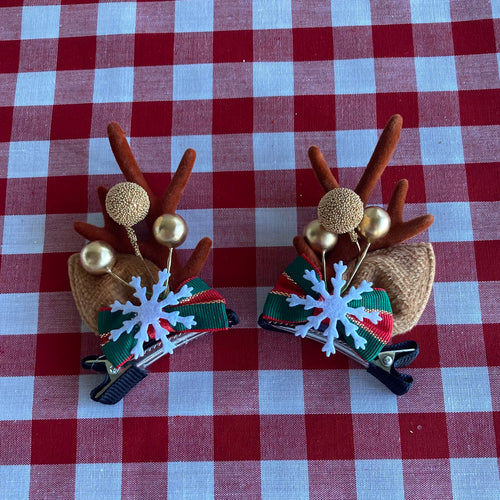 Reindeer Hair Clips