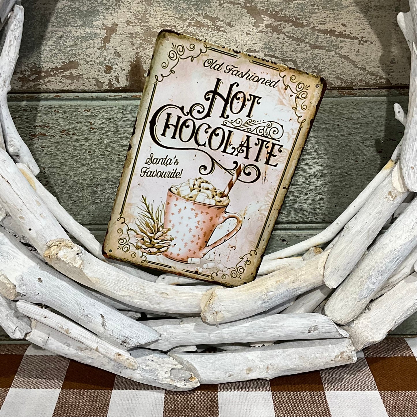Hot Chocolate Tin Sign