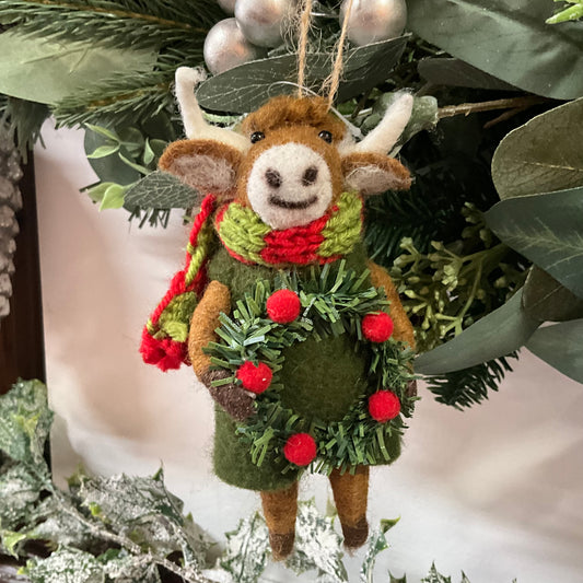 Cow with Wreath