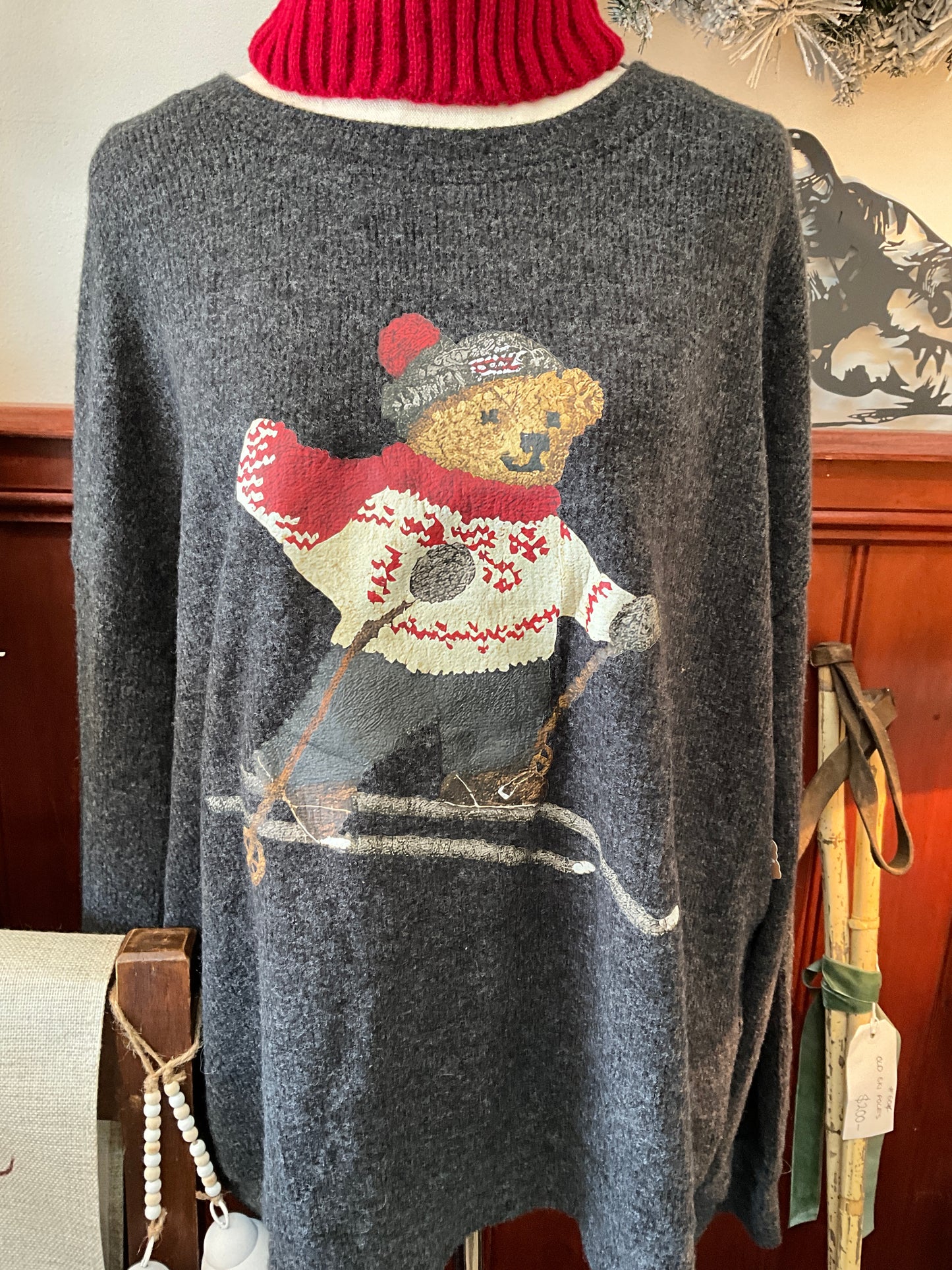 Ski Sweater With Bear