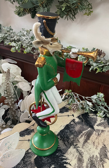 Nutcracker Reindeer with Trumpet