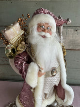 Load image into Gallery viewer, Mauve Musical Santa