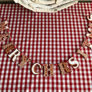 Gingerbread Merry Christmas Bunting