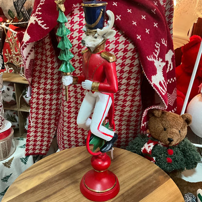 Nutcracker Reindeer with Tree