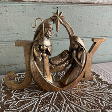 Load image into Gallery viewer, Gold Holy Family Joy