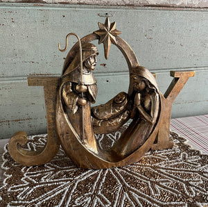 Gold Holy Family Joy