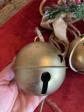 Load image into Gallery viewer, Gold Jingle Bell Hanger