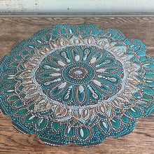 Load image into Gallery viewer, Teal White Placemat
