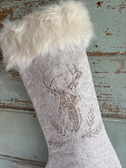 Felt Reindeer Stocking