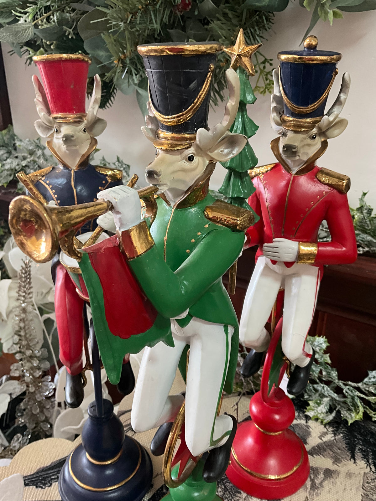 Nutcracker Reindeer with Trumpet