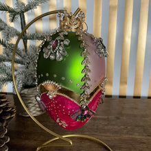 Load image into Gallery viewer, Kings Jewel Pink Green Drop