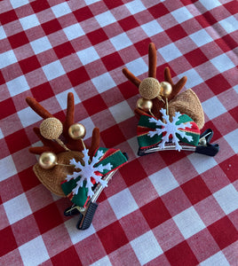 Reindeer Hair Clips