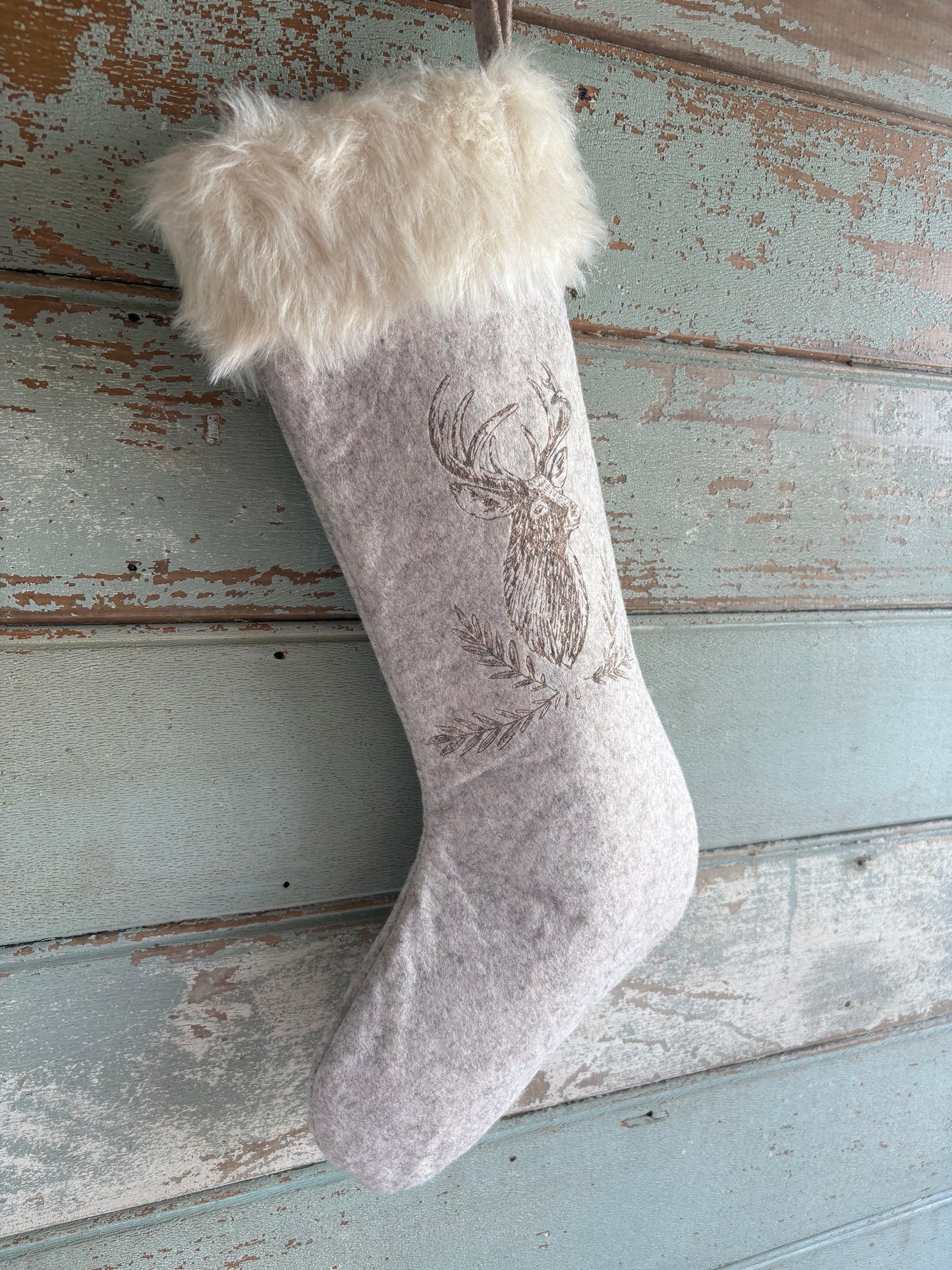 Felt Reindeer Stocking