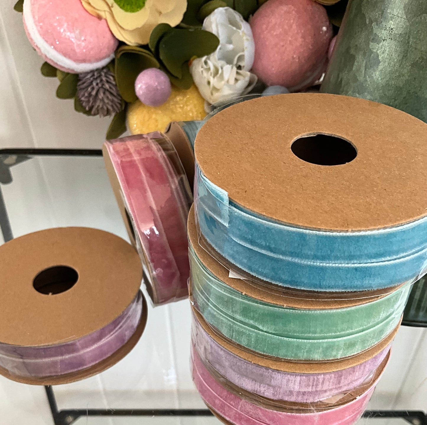 Set of 4 Velvet Ribbons